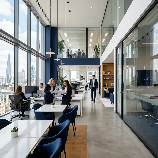 Modern corporate office interior